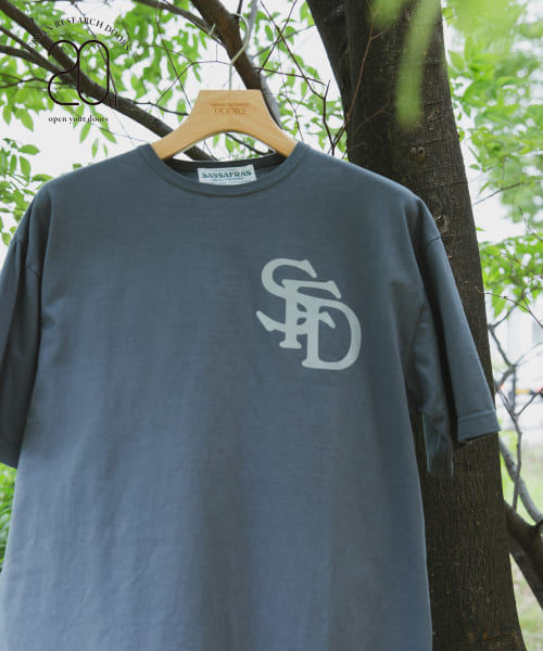 『別注』SASSAFRAS×DOORS　20th SFD Logo T-shirts 1/2