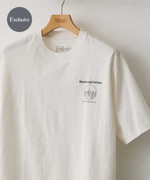 『別注』Manhattan Portage×DOORS　ワンポイント プリント Tシャツ