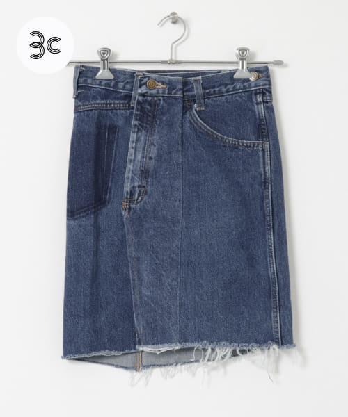 77circa　circa make denim mini skirt