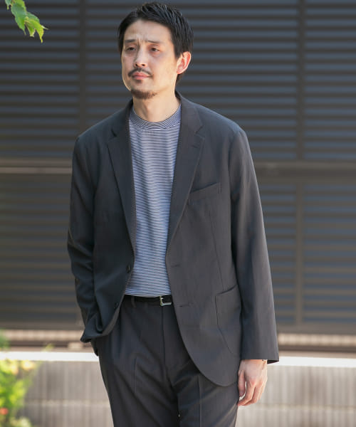 『洗濯可/防シワ』LIFE STYLE TAILOR　カルゼストレッチコンフォータブルジャケット