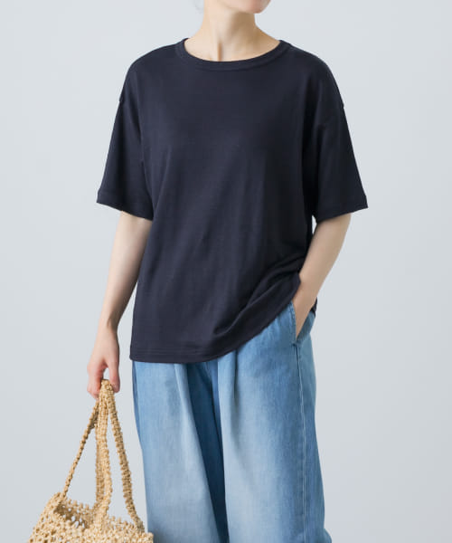 リネン半袖Tシャツ