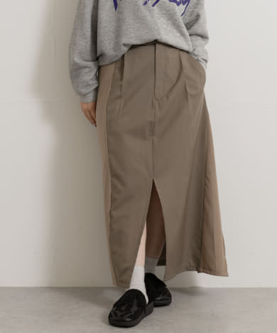 77circa　circa make cutback wrap slacks skirt