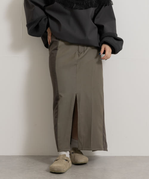 77circa　circa make cutback wrap slacks skirt