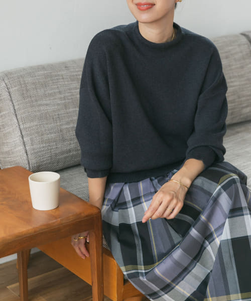 『蓄熱』ボトルネックKNITプルオーバー