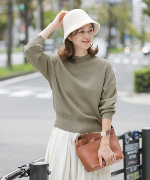 『蓄熱』ボトルネックKNITプルオーバー