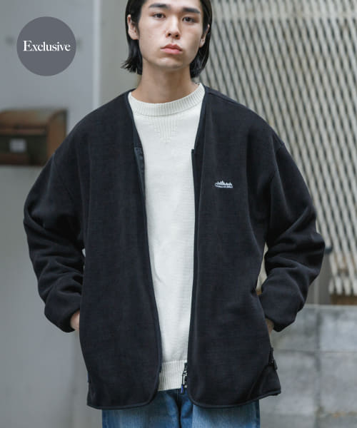 『別注』THOUSAND MILE×URBAN RESEARCH　ニットフリースカーディガン