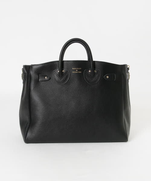 YOUNG&OLSEN　EMBOSSED LEATHER BELTED M