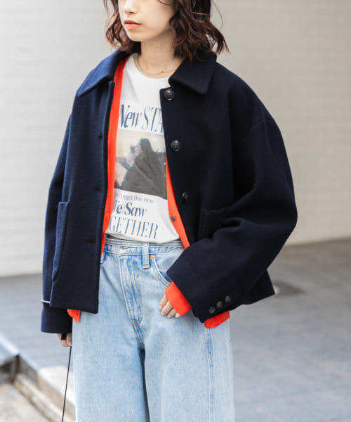 ウールモッサショートコート