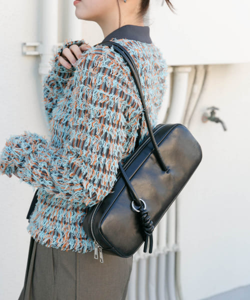 チャーム付きロングショルダーBAG