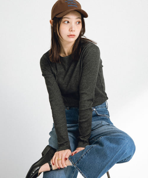 スラブベーシックロングスリーブTシャツ