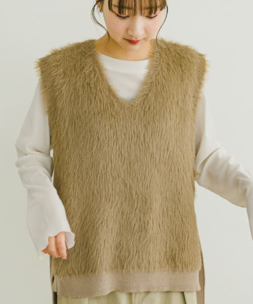 フロントシャギーベスト