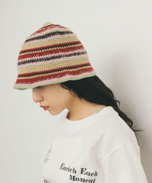 マルチボーダーニットHAT