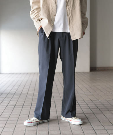 『セットアップ対応』ヨウリュウ1-tuckテーパードパンツ