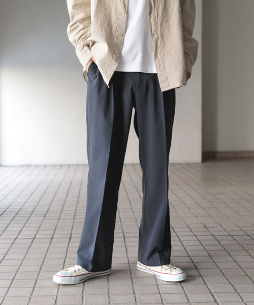 『セットアップ対応』ヨウリュウ1-tuckテーパードパンツ