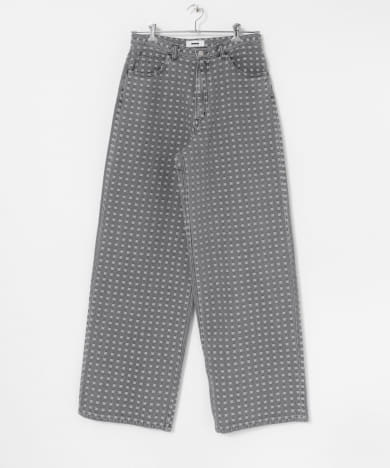 REVERBERATE　GRID DENIM PANTS - BUGGY.