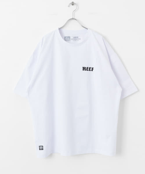 REEF　HERITAGE LOGO RASH SHORT-SLEEVE T-SHIRTS