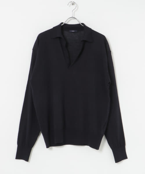 YLEVE　L/C SKIPPER KNIT PULLOVER