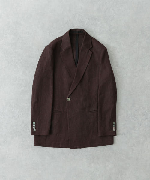 new basic　リネンセミダブルジャケット