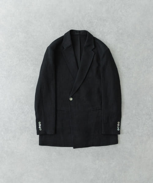 new basic　リネンセミダブルジャケット