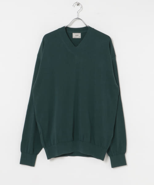 ANOTHER OFFICE　Current Silk V-neck Knit