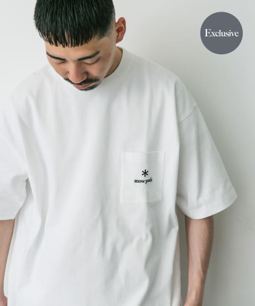 『別注』Snow Peak Apparel×DOORS　Pocket Logo T-shirts