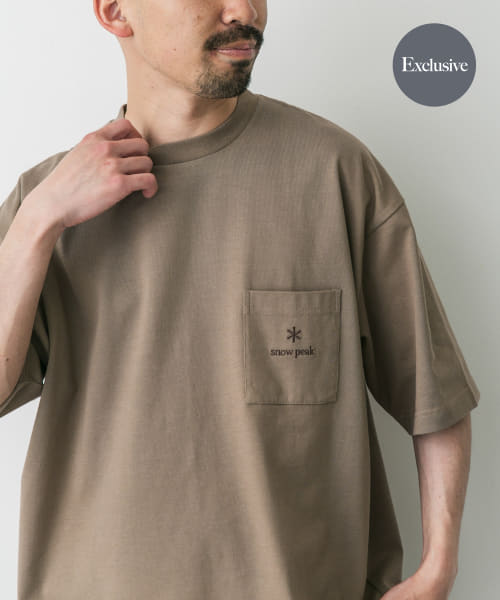 『別注』Snow Peak Apparel×DOORS　Pocket Logo T-shirts