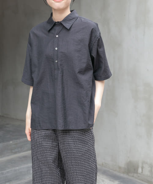 FORK&SPOON　Nylon Woolプルオーバーシャツ