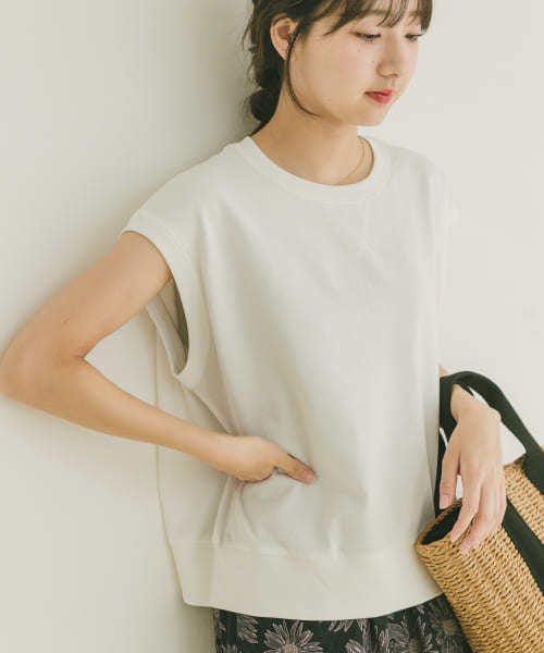 裏毛ノースリーブベスト