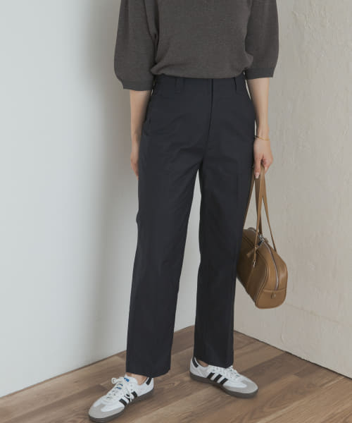 サイドベルトストレートパンツ