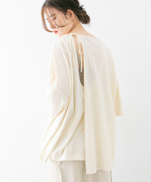 バックレイヤードアシンメトリーBIGT-SHIRTS∴