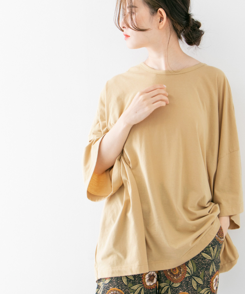 バックレイヤードアシンメトリーBIGT-SHIRTS∴