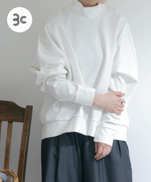『別注』MIDIUMISOLID×TGM　Mock neck pullover