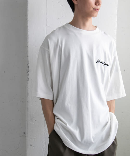 『ユニセックス』FORK&SPOON　チェーンステッチロゴTシャツ