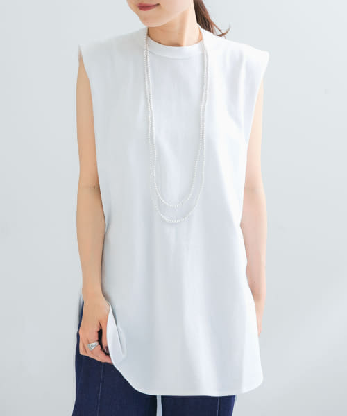 ATON　ROUND HEM TANK TOP