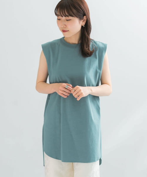 ATON　ROUND HEM TANK TOP