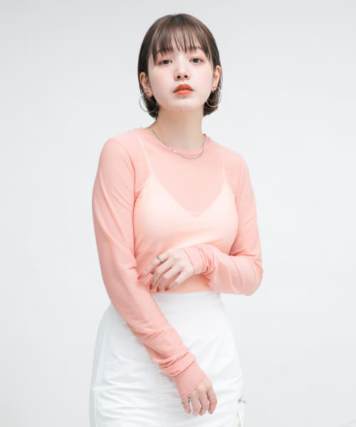 ロングスリーブシアーカットソー