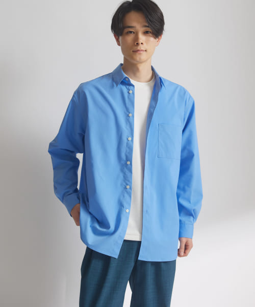 『吸水速乾』セオアルファストレッチブロードロングスリーブシャツ
