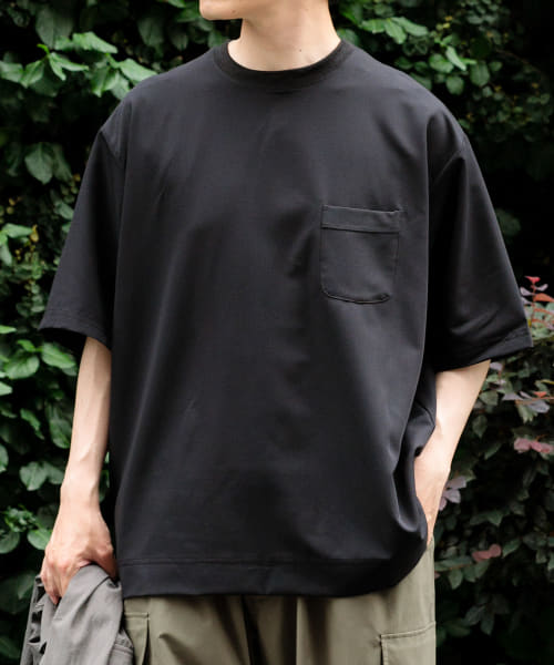 接触冷感 TRストレッチ 半袖ポケTシャツ