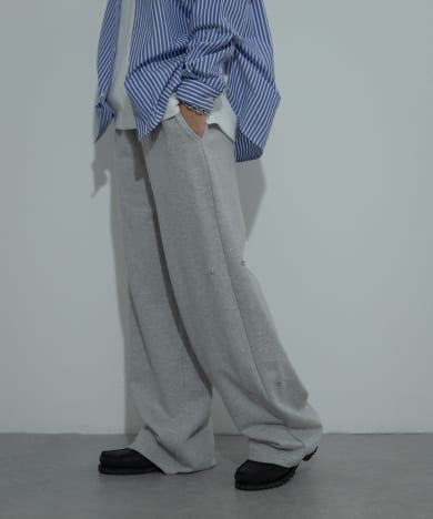 サイドスナップスウェットパンツ
