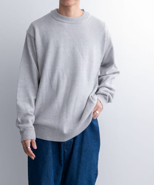 FORK&SPOON　モックネックニットプルオーバー