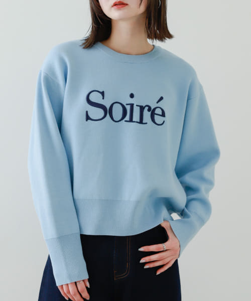 ロゴシシュウセーター