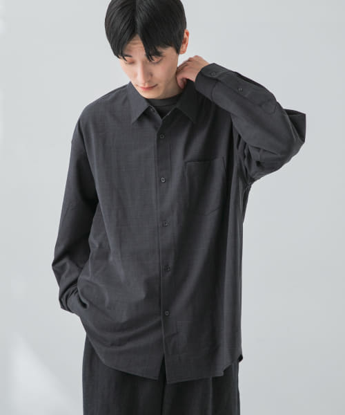 『セットアップ対応』『マシンウォッシャブル』ST WASHABLE WOOL SHIRTS
