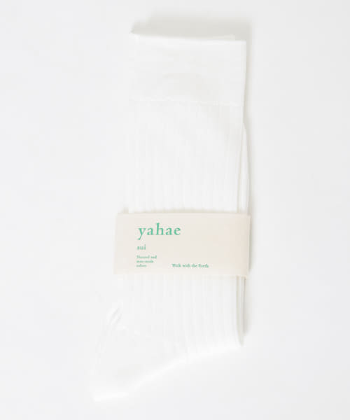 YAHAE　Organic Cotton Ribbed Socks-S