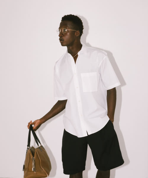 new basic　THOMAS MASON SHORT-SLEEVE OVER SHIRTS
