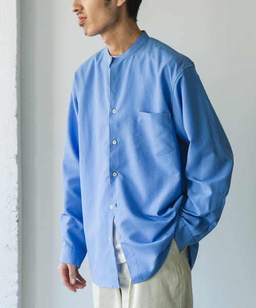 『WEB/一部店舗限定サイズ』『吸水速乾』セオアルファバンドカラーロングスリーブシャツ