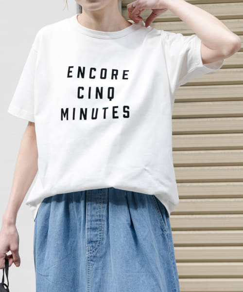 FORK&SPOON　フロッキーロゴTシャツ
