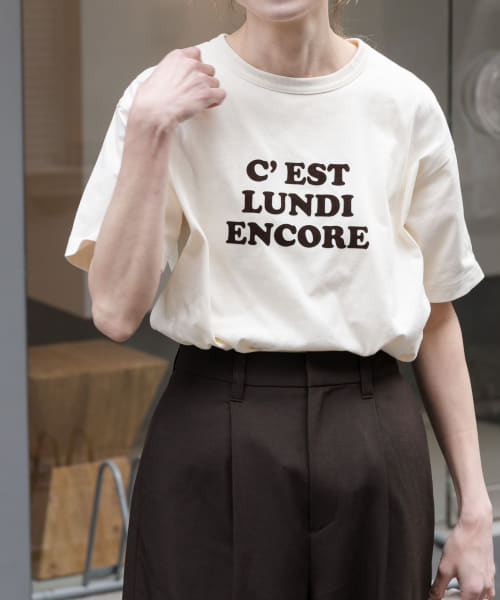 FORK&SPOON　フロッキーロゴTシャツ