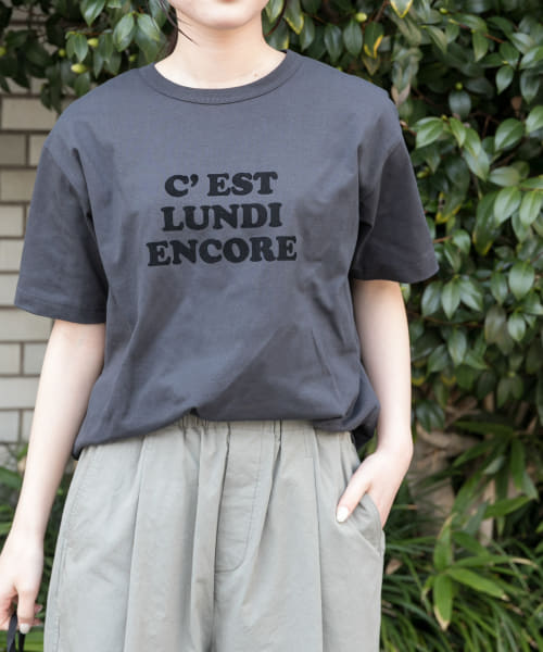 FORK&SPOON　フロッキーロゴTシャツ