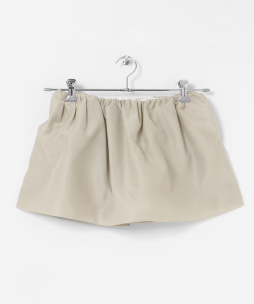 AMOMENTO　SHIRRING ORGANZA BELT SKIRT