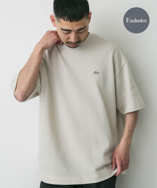 『別注』LACOSTE×DOORS　thick pique crew ShortSleeve